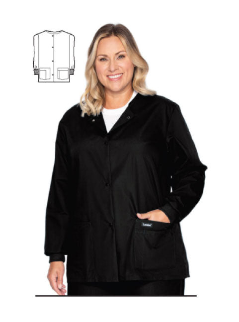 7525 Landau Essentials Women’s Warm-Up Scrub Jacket