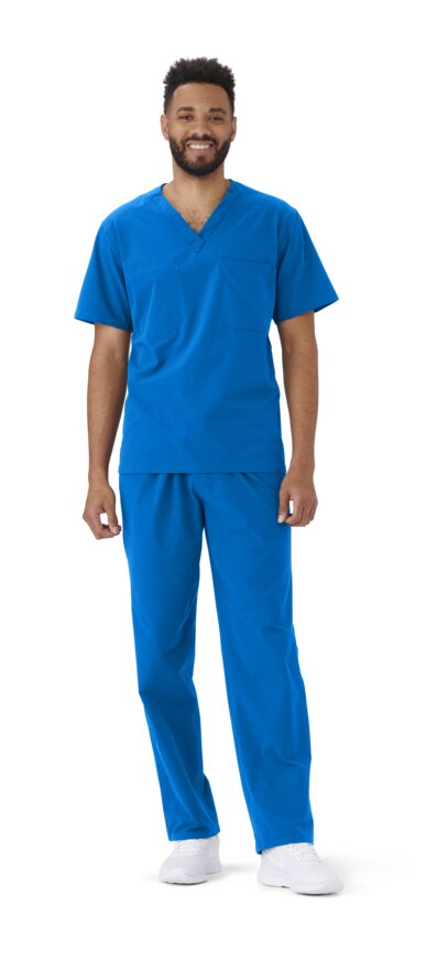 57111 Unisex Scrub Top, Everwear, 1 Pkt, Reversible, Royal Blue