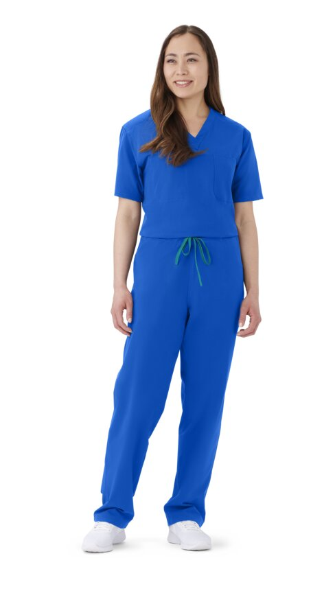 57111 Unisex Scrub Top, Everwear, 1 Pkt, Reversible, Royal Blue