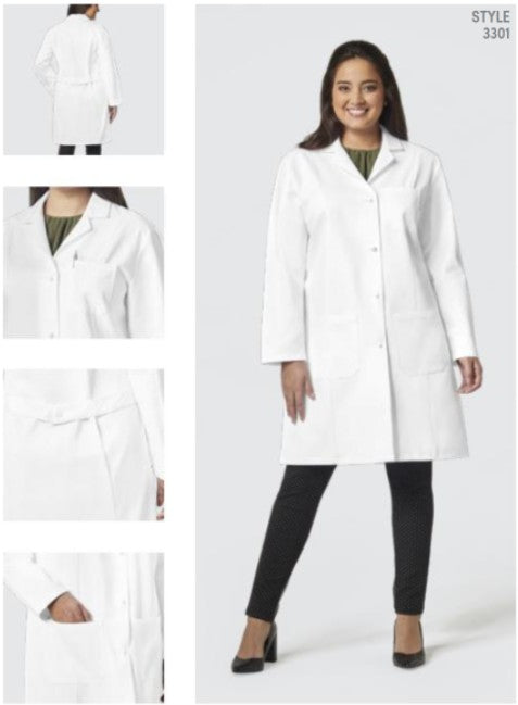 FS3301 Fashion Seal – 100%  Cotton Women’s Traditional Length Coat – 39” Length